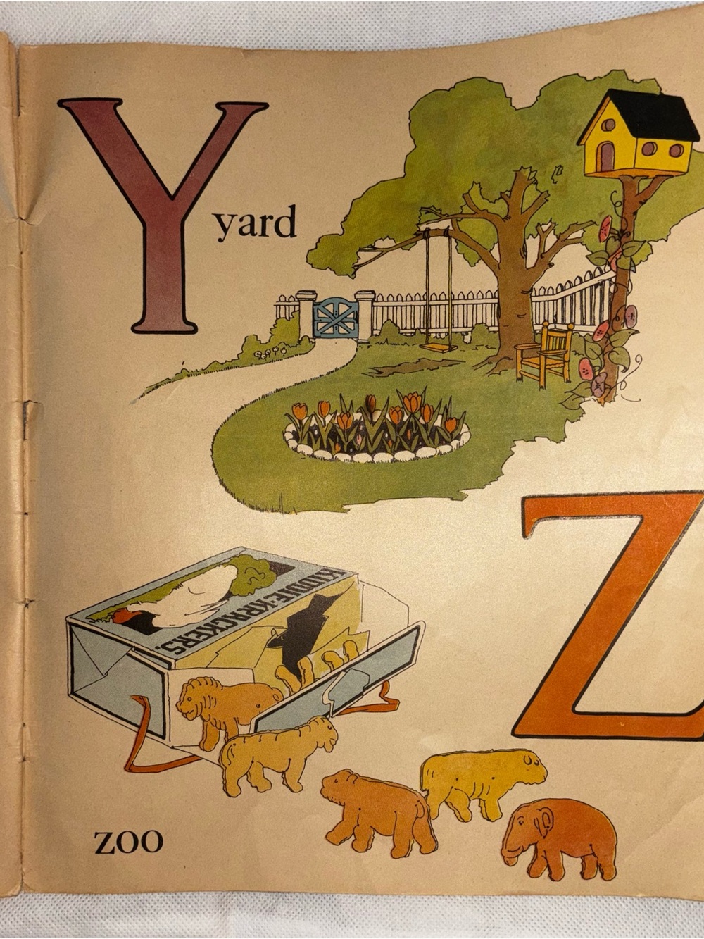 Vintage 1934 Saalfield Alphabet Book Corinne Ringel Bailey Illustrated ABC - Picture 4 of 5